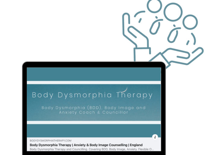An image showing a screengrab of a social post from Body Dysmorphia Therapy